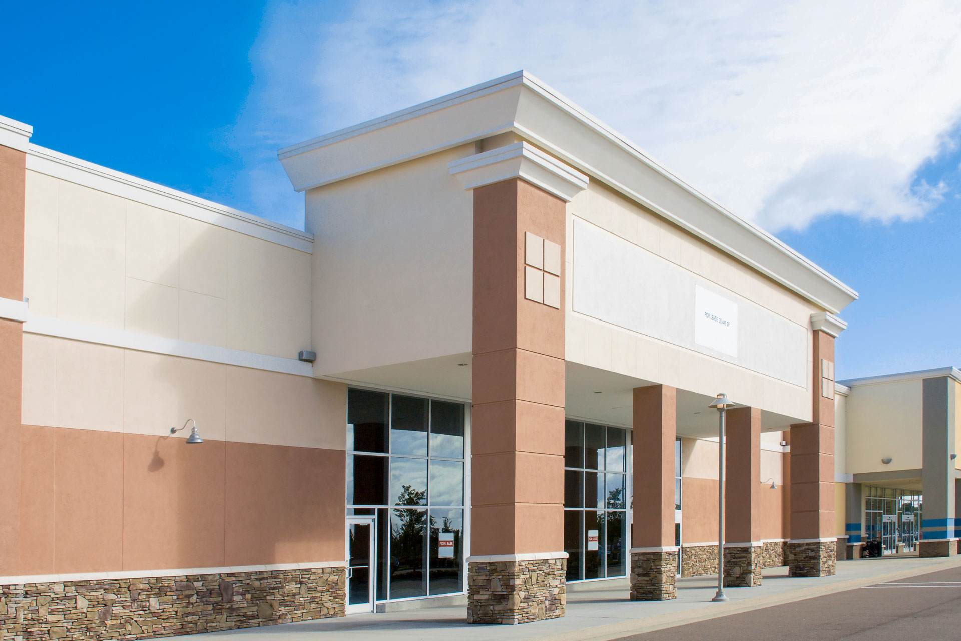 retail space in a strip mall